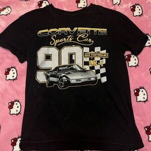 Chemistry Black Corvette Sports Car Tee